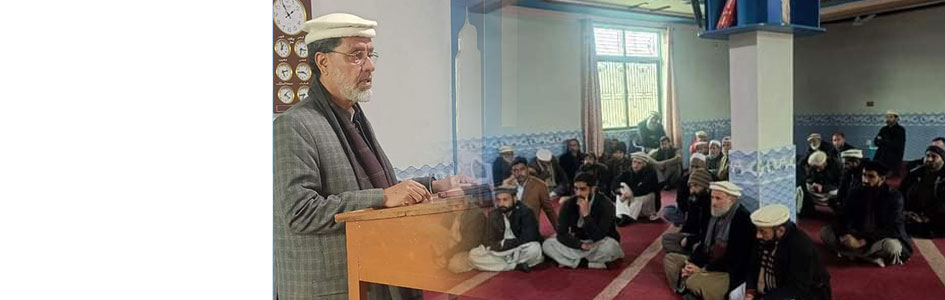 Iراولاکوٹ:جماعت اسلامی آزاد کشمیر کے امیر ڈاکٹر خالد محمود خان ذمہ داران کے اجلاس سے خطاب کررہے ہیں